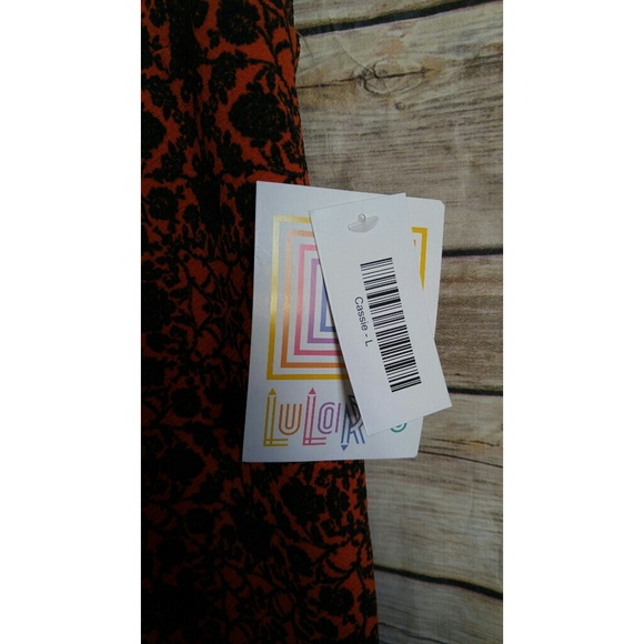 LuLaRoe Cassie Skirt Orange - Picture 4 of 6